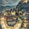 GEORG JUNG, The Festival Drive, 1929 © Private collection, Salzburg, Photo: Private collection, Salzburg © Bildrecht, Wien 2022