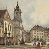Rudolf von Alt, Der Hauptplatz in Pressburg, 1843 © Privatbesitz
