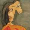 PABLO PICASSO, The Orange-Colored Blouse – Dora Maar [Le corsage orange – Dora Maar], 21.04.1940 © Photo: Volker Naumann, Schönaich © Succession Picasso/Bildrecht, Wien 2022