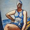 MAX BECKMANN, Quappi in Blau im Boot, 1926/1950 © Sammlung Würth, Foto: Volker Naumann, Schönaich