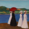 GABRIELE MÜNTER, Promenade an der Seine, um 1904 © Kunsthalle Emden, Stiftung Henri und Eske Nannen und Schenkung Otto van den Loo, Foto: bpk/Kunsthalle Emden/Martinus Ekkenga © Bildrecht, Wien 2022