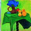 GABRIELE MÜNTER, Früchte und Blumen, 1909 © ALBERTINA, Wien – Sammlung Batliner, Foto: Fotostudio Heinz Preute, Vaduz © Bildrecht, Wien 2022