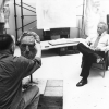 Reinhold Würth bei der Portraitsitzung im Atelier von Alfred Hrdlicka, 1994 © Foto: Roland Bauer