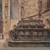 Rudolf von Alt, Das Grabmal Friedrichs III. im Stephansdom in Wien, 1895 © Leopold Museum, Wien, Inv. 1213