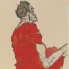 Egon Schiele, Self-Portrayal with Red Cloth © Privatbesitz