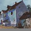 Josef Dobrowsky, Blaues Haus in St. Margarethen, um 1935 Blue House in St. Margarethen © Leopold Museum, Wien, Inv. 3901 VBK, Wien 2010