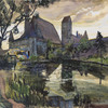 Oskar Laske, Die Stadtmühle in Dinkelsbühl, 1922 © Privatbesitz