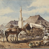 August von Pettenkofen, Marktszene mit Pferdefuhrwerk, um 1855 © Privatbesitz