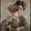 MAX OPPENHEIMER, Mother and Son (Malvine and Raimund Reichel), 1911 © mumok – Museum moderner Kunst Stiftung Ludwig Wien, donation by Raimund Reichel 1988 Photo: mumok – Museum moderner Kunst Stiftung Ludwig Wien