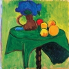 GABRIELE MÜNTER, Früchte und Blumen, 1909 © ALBERTINA, Wien - Sammlung Batliner | Foto: ALBERTINA, Wien - Sammlung Batliner © Bildrecht, Wien 2023