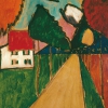 GABRIELE MÜNTER, Gerade Straße, 1910 © Sammlung Selinka, Kunstmuseum Ravensburg | Foto: Sammlung Selinka, Kunstmuseum Ravensburg/Wynrich Zlomke © Bildrecht, Wien 2023