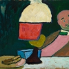 GABRIELE MÜNTER, Zuhören (Bildnis Jawlensky), 1909 © Städtische Galerie im Lenbachhaus und Kunstbau München | Foto: Städtische Galerie im Lenbachhaus und Kunstbau München, Gabriele Münter Stiftung 1957 © Bildrecht, Wien 2023