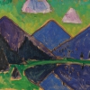 GABRIELE MÜNTER, Blick aufs Murnauer Moos (Blaue Berge), um 1910 © Privatsammlung, Deutschland | Foto: Ketterer Kunst GmbH und Co. KG © Bildrecht, Wien 2023