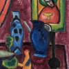 ALEXEJ VON JAWLENSKY, Stillleben mit Heiligenbild, um 1912 © Museum Wiesbaden, Dauerleihgabe des Vereins zur Förderung der bildenden Kunst in Wiesbaden e.V. | Foto: Museum Wiesbaden/Bernd Fickert