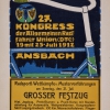 EMIL PIRCHAN, Poster for the 27th Conference of the Cyclists’ Union Ansbach, 1912 © Collection Steffan/Pabst, Zurich | Photo: Collection Steffan/Pabst, Zurich