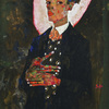 Egon Schiele, Self-Portrait with Peacock Waistcoat, 1911 © Ernst Ploil