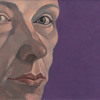 Florentina Pakosta, Self-Portrait with Purple Background, 1979 © Property of the artist, (c) VBK Vienna, 2011