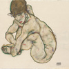 Egon Schiele, Crouching Nude Girl, 1914 © Leopold Museum, Vienna, Inv. 1398