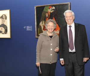 Dr. Elisabeth Leopold und Literatur-Nobelpreisträger Mario Vargas Llosa © Leopold Museum/APA-Fotoservice/Bargad
