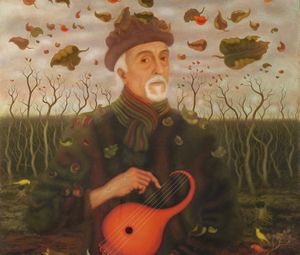 Arik Brauer, Arik Brauer in the Autumn © Private collection Arik Brauer