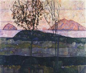 Egon Schiele, Versinkende Sonne, 1913 © Leopold Museum, Wien, Inv. 625