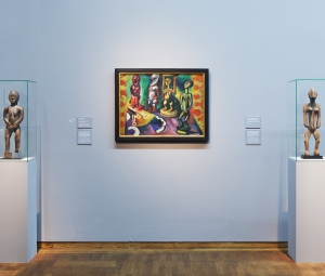 Ausstellungsansicht "Fremde Götter" © Leopold Museum, Wien, Foto: Lisa Rastl