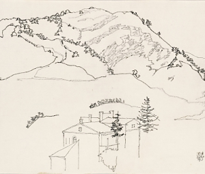 Egon Schiele, Wienerwald-Landschaft, 1913 © Leopold Museum Wien, Inv. 3666