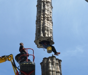 Aufstellung Humanitassäule © Leopold Museum, Wien, 2017