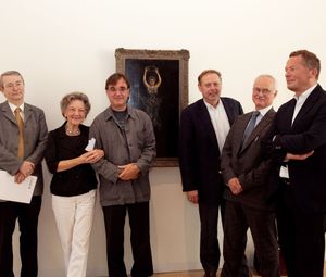 Helmut Moser, Elisabeth Leopold, Diethard Leopold, Andreas Nödl, Rainer Handl, Peter Weinhäupl © Leopoldmuseum im MQ/APA-Fotoservice/Rossboth