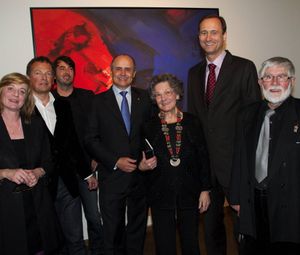 Barbara Hagen-Grötschnig, Peter Weinhäupl, Lorenz Estermann, Peter Hagen, Elisabeth Leopold, Andreas Mailath-Pokorny,Robert Hammerstiel © Leopold Museum/APA-Fotoservice/Newald