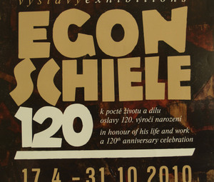 Plakat zur Ausstellung."Egon Schiele © Leopold Museum