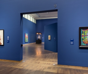 Ausstellungsansicht 2 Hundertwasser – Schiele. Imagine Tomorrow © Leopold Museum, Wien, Foto: Lisa Rastl