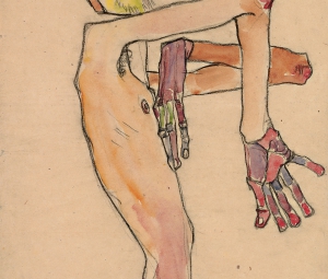 Egon Schiele, Erwin Dominik Osen, Nude with Crossed Arms, 1910 © Leopold Museum, Vienna/Manfred Thumberger