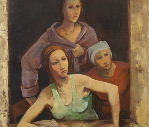 Karl Hofer, Three Girls at the Window, 1939 © Private Collection, Photo: Leopold Museum, Vienna/Manfred Thumberger © Bildrecht, Wien 2021