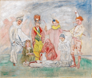 JAMES ENSOR, Baptême de masques [Die Taufe der Masken], 1925–1930 © Privatsammlung Foto: Dorotheum Wien, Auktionskatalog 31.05.2016