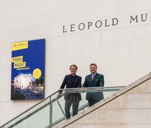 Hans-Peter Wipplinger und Karl-Heinz Strauss © Leopold Museum, Wien/Foto: Ouriel Morgensztern