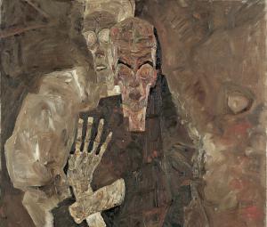 Egon Schiele, »Self-Seer« II (»Death and Man«) © Leopold Museum, Wien, Inv.Nr. 451