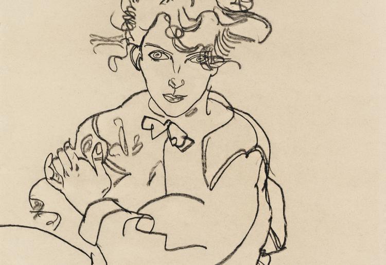 Egon Schiele, Sitzendes Mädchen mit gespreizten Schenkeln, 1918 © Leopold Museum, Wien, Inv. 2341