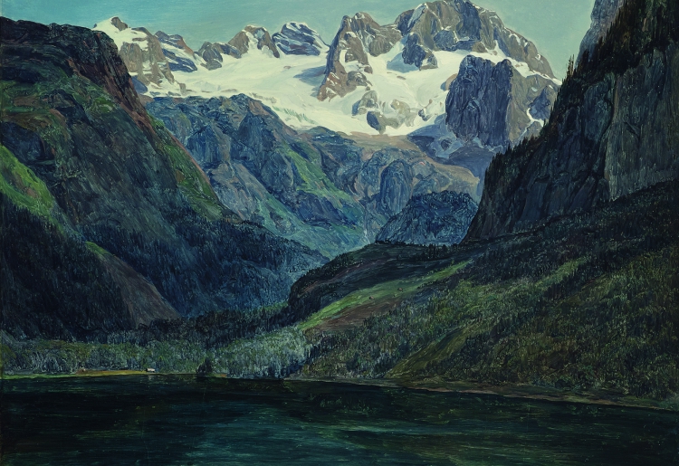 Ferdinand Georg Waldmüller, Dachstein mit Gosausee, 1834 © Leopold Museum Vienna