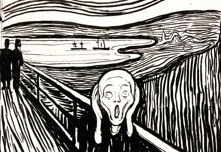 Edvard Munch, The Scream, 1895 © The Munch Museum/The Munch Ellingsen Group/VBK/Vienna 2009