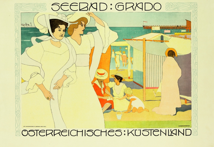 Josef Maria Auchentaller, Plakat Seebad Grado, 1906 © Wien Museum