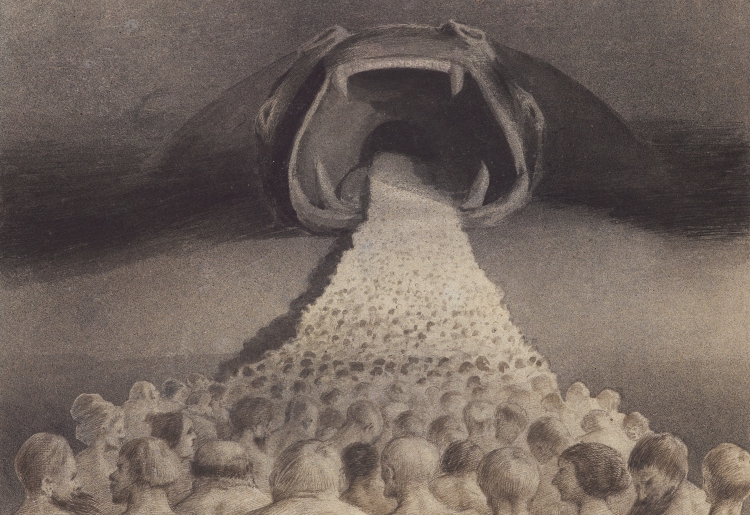 ALFRED KUBIN, „Ins Unbekannte“, 1900/01 © Leopold Museum, Wien, Foto: Leopold Museum, Wien/ Manfred Thumberger © Eberhard Spangenberg, München/ Bildrecht, Wien 2021