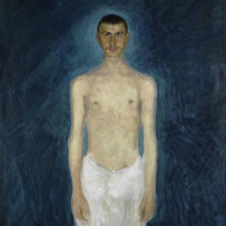 Richard Gerstl, Selbstbildnis als Halbakt, 1902/04 © Leopold Museum, Wien