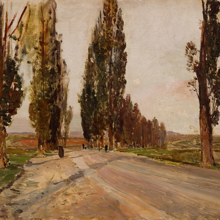 Emil Jakob Schindler | Pappelallee bei Plankenberg | um 1890 © Leopold Museum, Wien, Inv. 130