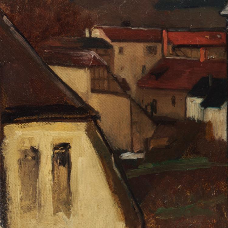 Cecil van Haanen | Weimar (Vorstadt) | 1872 © Leopold Museum, Wien, Inv. 206