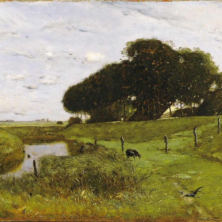 Rudolf Ribarz | Landschaft bei Dordrecht | um 1880 © Leopold Museum, Wien, Inv. 2096