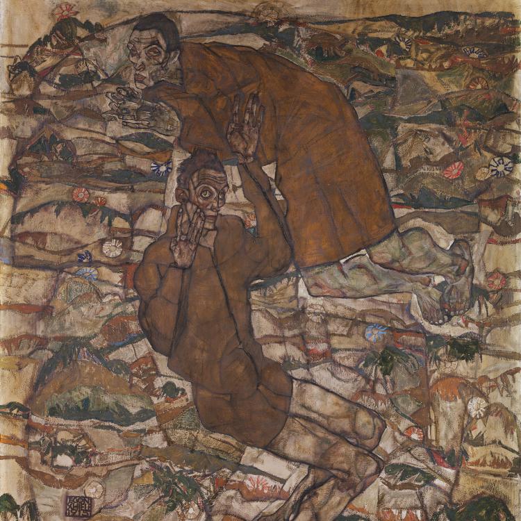 EGON SCHIELE, Entschwebung („Die Blinden“ II), 1915 © Leopold Museum, Wien