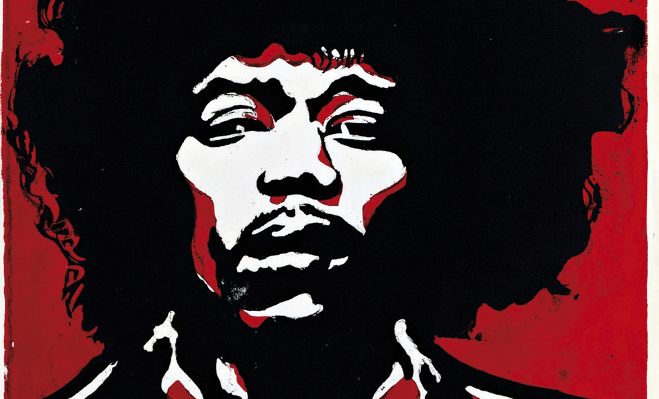 Otto Muehl, Jimi Hendrix, 1968 © Private Collection, (c) VBK Vienna, 2010