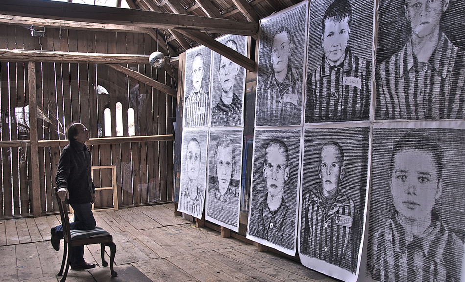 Manfred Bockelmann, Manfred Bockelmann im Atelier, 2010 © Manfred Bockelmann