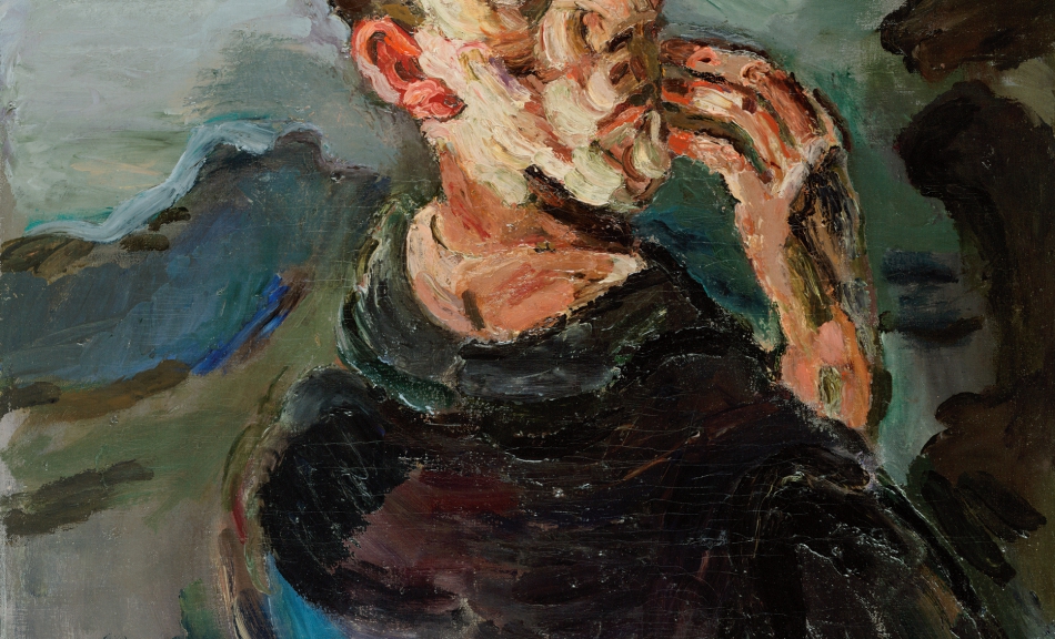 OSKAR KOKOSCHKA, Selbstbildnis, eine Hand ans Gesicht gelegt, 1918/19 © Fondation Oskar Kokoschka/Bildrecht Wien, 2021